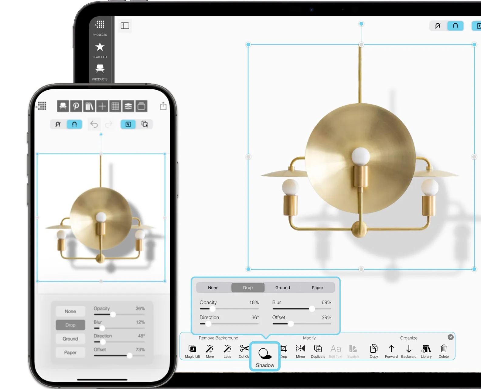 Morpholio Board: Creador de Sombras
